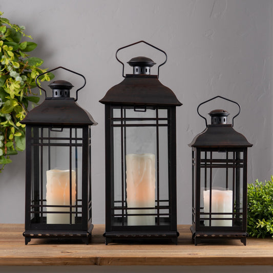 Noir Hearth Lanterns