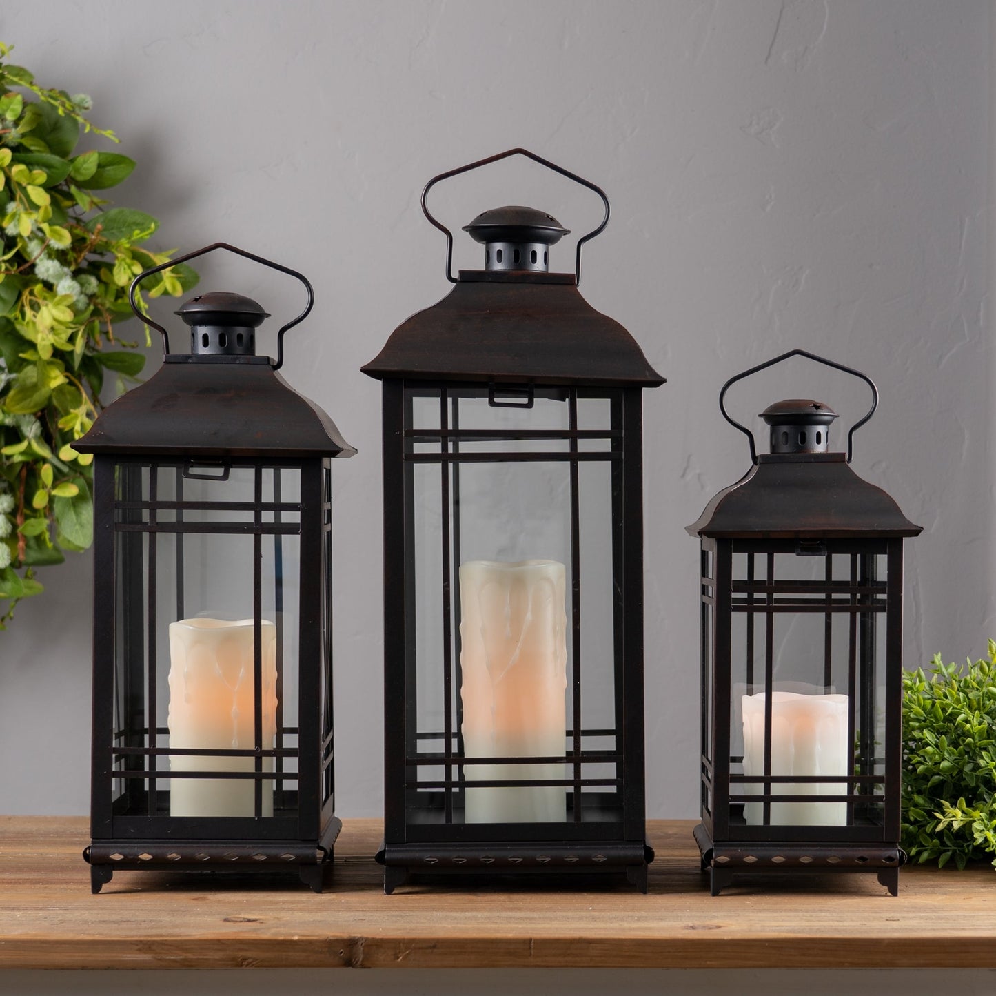 Noir Hearth Lanterns
